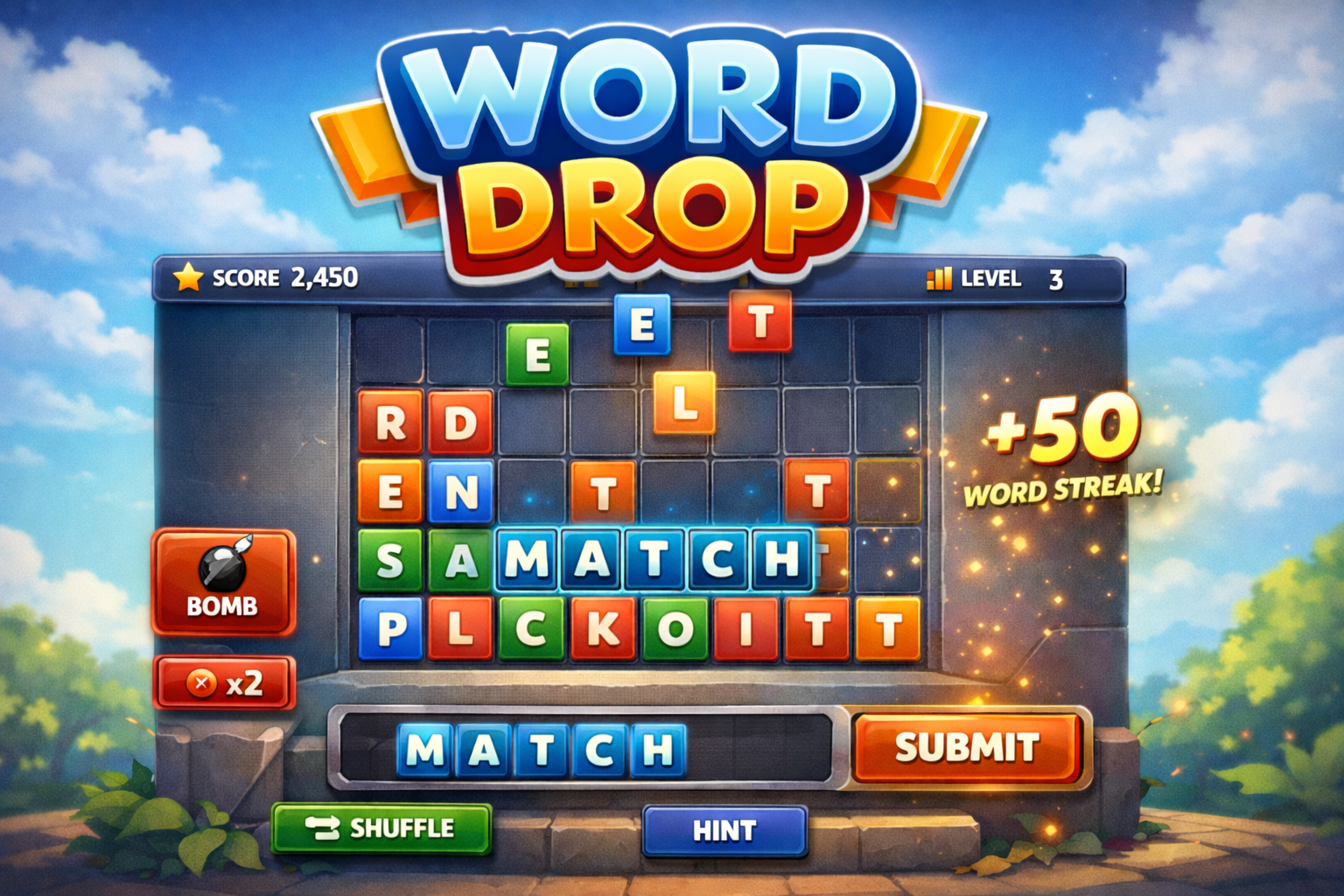 Word Drop Gameplay